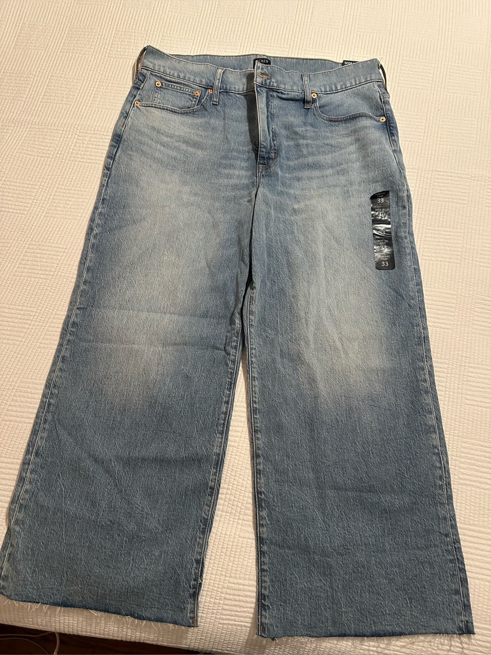 J. Crew Light Blue Wide-Leg Jeans